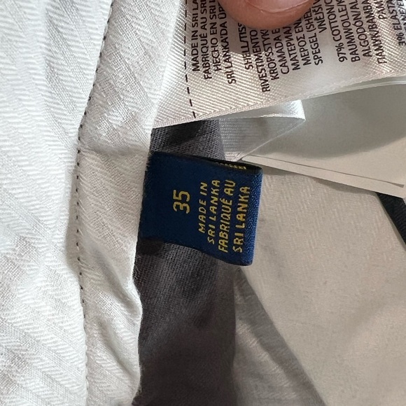 Polo Ralph Lauren 35W All Over Polo Print Gray Flat Front Shorts - Picture 7 of 9